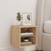 TV-seinäkaappi LED-valoilla Sonoma-tammi 30x28,5x30 cm