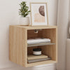 TV-seinäkaappi LED-valoilla Sonoma-tammi 30x28,5x30 cm