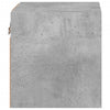 TV-seinäkaapit LED-valoilla 2 kpl betoninharmaa 30x28,5x30 cm