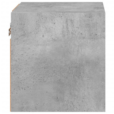 TV-seinäkaapit LED-valoilla 2 kpl betoninharmaa 30x28,5x30 cm