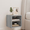 TV-seinäkaappi LED-valoilla harmaa Sonoma 30x28,5x30 cm