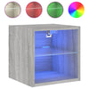 TV-seinäkaapit LED-valoilla 2 kpl harmaa Sonoma 30x28,5x30 cm