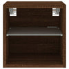 TV-seinäkaappi LED-valoilla ruskea tammi 30x28,5x30 cm