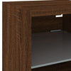 TV-seinäkaappi LED-valoilla ruskea tammi 30x28,5x30 cm