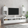 TV-kaappi LED-valoilla valkoinen 30,5x30x60 cm