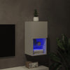 TV-kaappi LED-valoilla valkoinen 30,5x30x60 cm