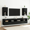 TV-kaappi LED-valoilla musta 30,5x30x60 cm