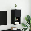 TV-kaappi LED-valoilla musta 30,5x30x60 cm