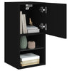 TV-kaappi LED-valoilla musta 30,5x30x60 cm