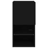 TV-kaappi LED-valoilla musta 30,5x30x60 cm