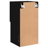 TV-kaappi LED-valoilla musta 30,5x30x60 cm