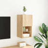 TV-kaappi LED-valoilla Sonoma-tammi 30,5x30x60 cm