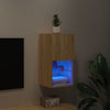 TV-kaappi LED-valoilla Sonoma-tammi 30,5x30x60 cm