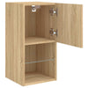 TV-kaapit LED-valoilla 2 kpl Sonoma-tammi 30,5x30x60 cm