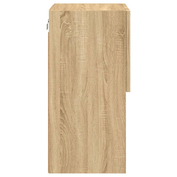 TV-kaapit LED-valoilla 2 kpl Sonoma-tammi 30,5x30x60 cm