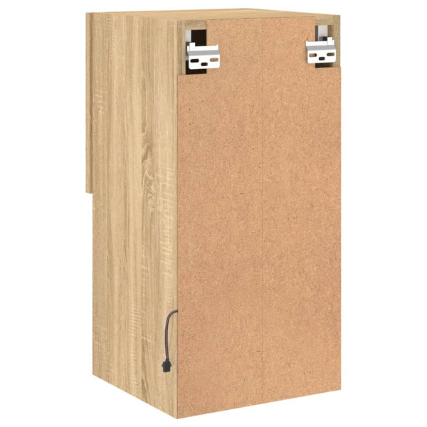 TV-kaapit LED-valoilla 2 kpl Sonoma-tammi 30,5x30x60 cm