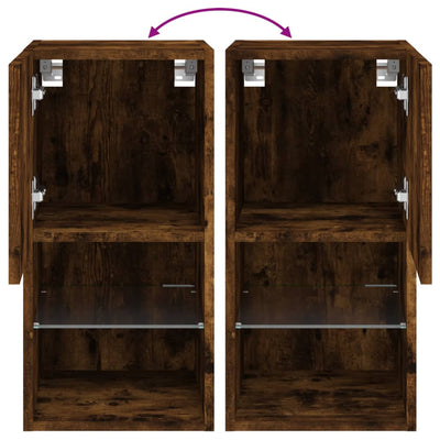 Savutammi tv-kaappi led-valoilla Misu 30,5x30x60cm