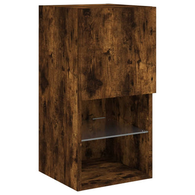 TV-kaappi LED-valoilla savutammi 30,5x30x60 cm