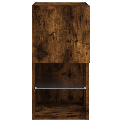 TV-kaappi LED-valoilla savutammi 30,5x30x60 cm