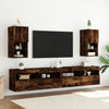 TV-kaapit LED-valoilla 2 kpl savutammi 30,5x30x60 cm
