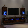 TV-kaapit LED-valoilla 2 kpl savutammi 30,5x30x60 cm