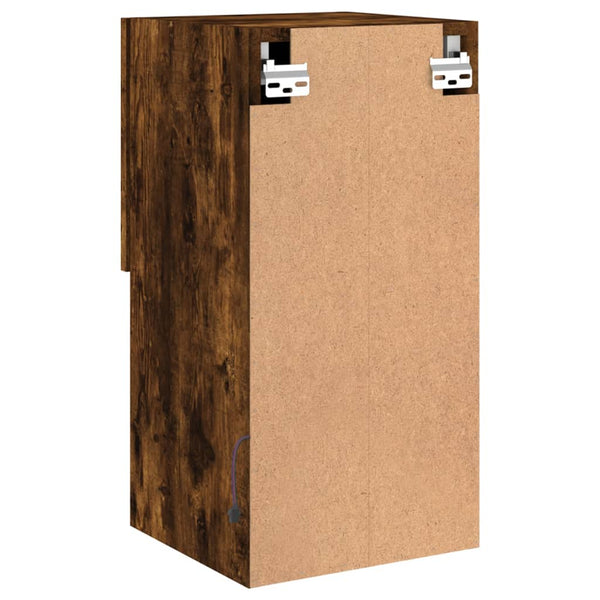 TV-kaapit LED-valoilla 2 kpl savutammi 30,5x30x60 cm