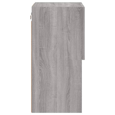 TV-kaappi LED-valoilla harmaa Sonoma 30,5x30x60 cm