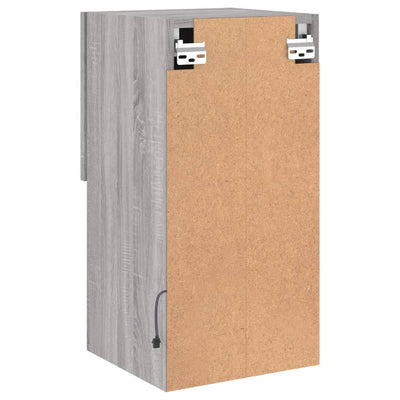 TV-kaappi LED-valoilla harmaa Sonoma 30,5x30x60 cm