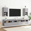 TV-kaapit LED-valoilla 2 kpl harmaa Sonoma 30,5x30x60 cm