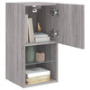 TV-kaapit LED-valoilla 2 kpl harmaa Sonoma 30,5x30x60 cm