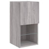 TV-kaapit LED-valoilla 2 kpl harmaa Sonoma 30,5x30x60 cm
