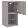 TV-kaapit LED-valoilla 2 kpl harmaa Sonoma 30,5x30x60 cm