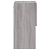 TV-kaapit LED-valoilla 2 kpl harmaa Sonoma 30,5x30x60 cm