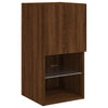 TV-kaappi LED-valoilla ruskea tammi 30,5x30x60 cm