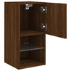 TV-kaappi LED-valoilla ruskea tammi 30,5x30x60 cm