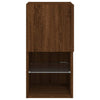 TV-kaappi LED-valoilla ruskea tammi 30,5x30x60 cm