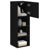 TV-kaappi LED-valoilla musta 30,5x30x90 cm