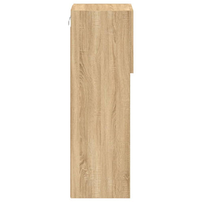 TV-kaapit LED-valoilla 2 kpl Sonoma-tammi 30,5x30x90 cm