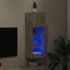 TV-kaappi LED-valoilla betoninharmaa 30,5x30x90 cm