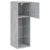 TV-kaappi LED-valoilla betoninharmaa 30,5x30x90 cm