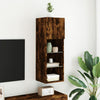 TV-kaappi LED-valoilla savutammi 30,5x30x90 cm