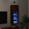 TV-kaappi LED-valoilla savutammi 30,5x30x90 cm