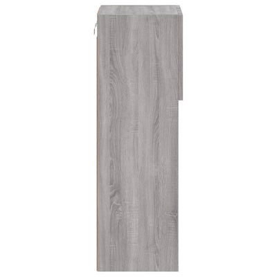 TV-kaappi LED-valoilla harmaa Sonoma 30,5x30x90 cm