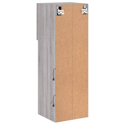 TV-kaappi LED-valoilla harmaa Sonoma 30,5x30x90 cm