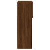 TV-kaappi LED-valoilla ruskea tammi 30,5x30x90 cm