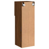 TV-kaappi LED-valoilla ruskea tammi 30,5x30x90 cm