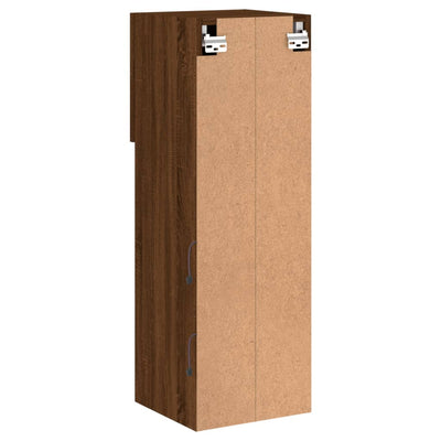 TV-kaapit LED-valoilla 2 kpl ruskea tammi 30,5x30x90 cm