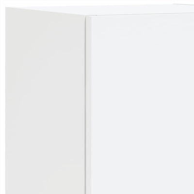 Valkoinen tv-taso led-valoilla Misu 30,5x30x102cm