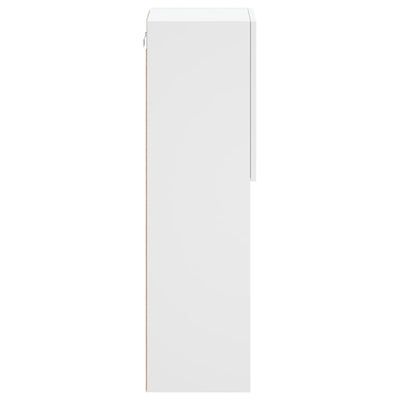 TV-kaapit LED-valoilla 2 kpl valkoinen 30,5x30x102 cm