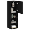 TV-taso LED-valoilla musta 30,5x30x102 cm